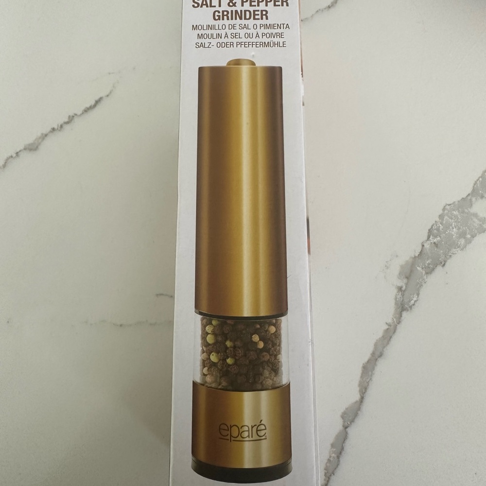 Gold Electric Salt & Pepper Grinder